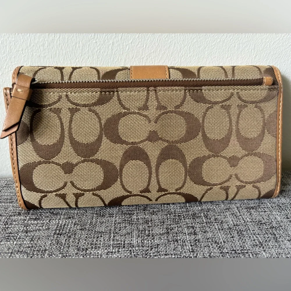 Coach Monogram Wallet with Checkbook Cover - Picture 2 of 5
